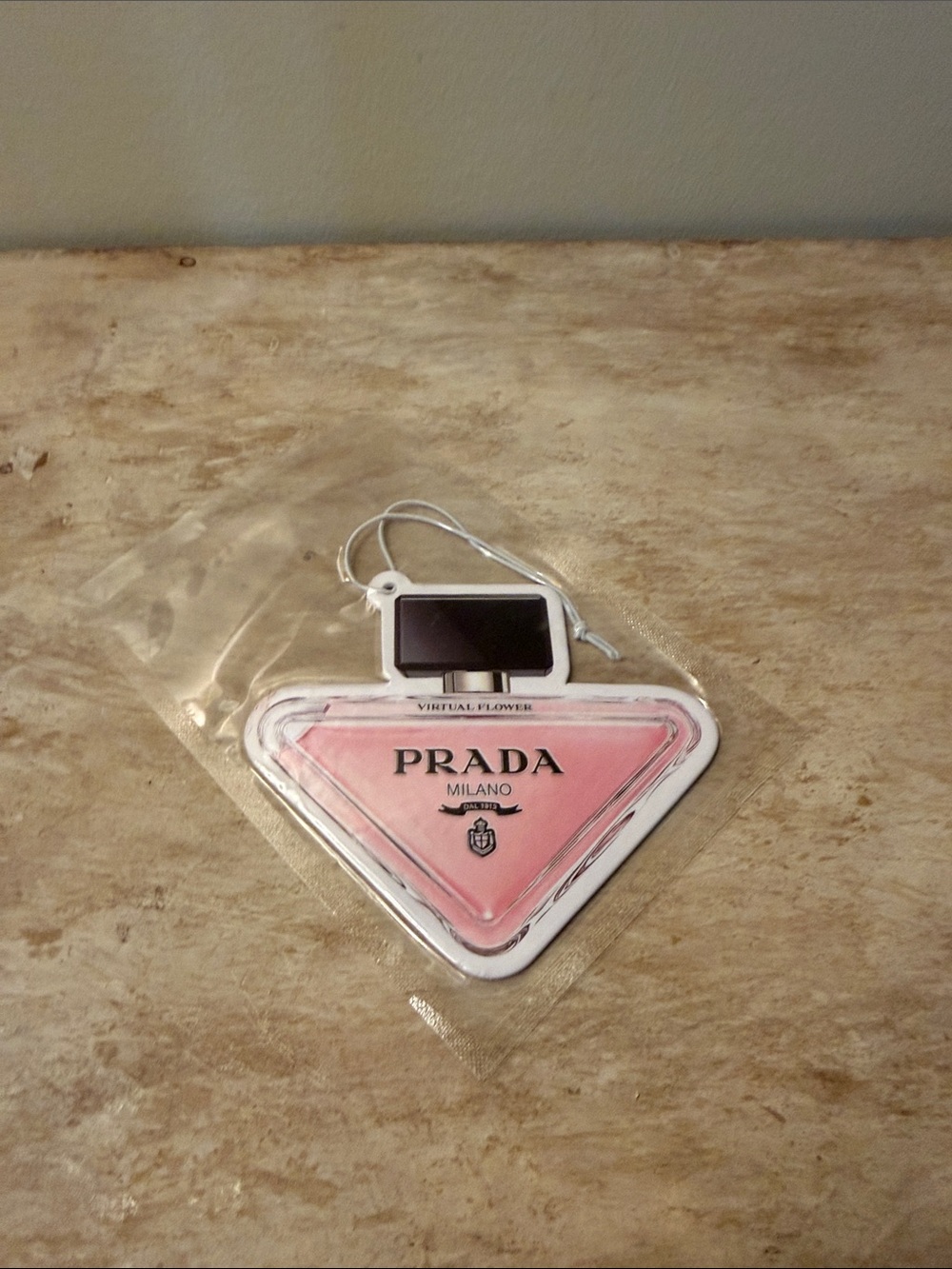 Prada scented car freshie